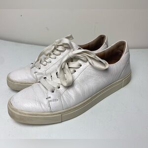 Frye Ivy Low Lace Sneakers in White size 7.5